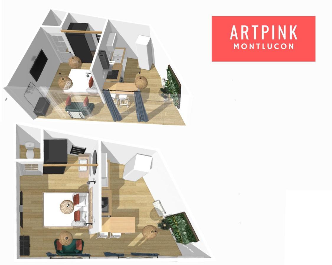 Artpink - Idéal Pros - Proche commerces - Agathor Montluçon Extérieur photo